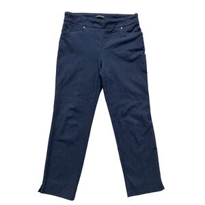 Hilary Radley Womens‎ Medium Navy Blue Stretch Pull On Dress Pants Leggings